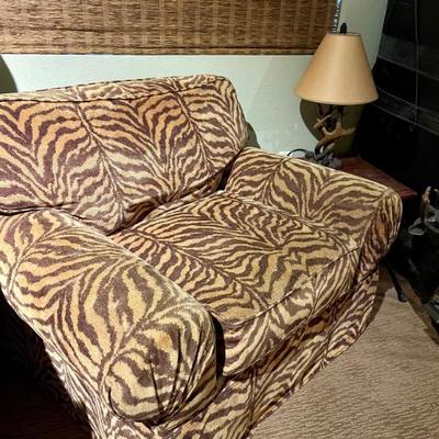 Animal print chair 