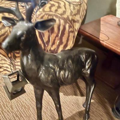 Heavy deer statue 