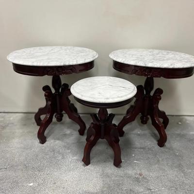 Lot 303: Set of Three Italian Marble-Top Tables – Carlton McLendon Furniture Co.