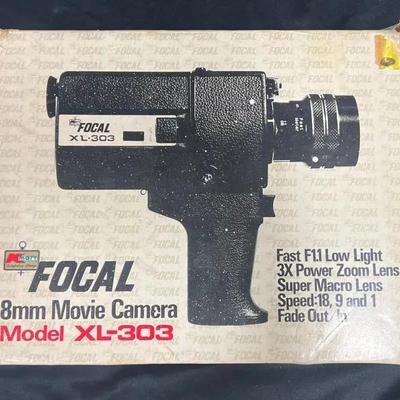 Lot 339: Focal 8mm Movie Camera – Model XL-303 (with Original Box & Foam Packaging)