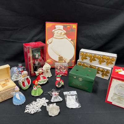 Lot 223: Seasonal Decor Snow Babies, Lenox, Disney And More 