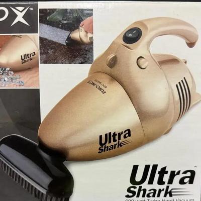 Lot 100:  Euro-Pro X Ultra Shark 600W Turbo Hand Vacuum – Vintage Sears Exclusive
