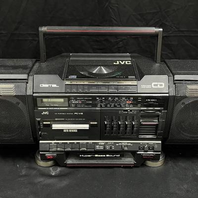 Lot 332: Vintage JVC CD Portable System – Model PC-V2 “Hyper-Bass Sound” Boombox