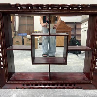 Lot 315: Vintage Wood & Glass Shadowbox Coffee Table 