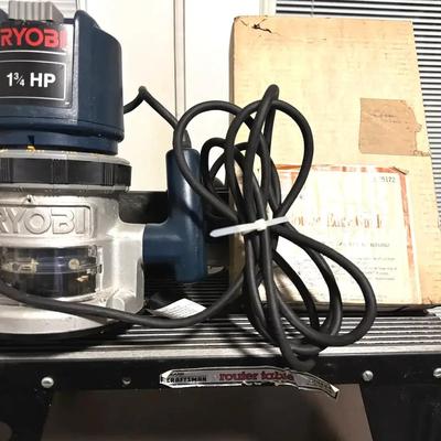 Lot 156:  Ryobi 1¾ HP Handheld Router with Original Box and Accessories