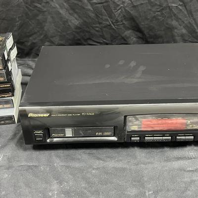 Lot 324: Pioneer 6-Disc Multi Compact Disc Player – Model PD-M426 with Cartridge Set 