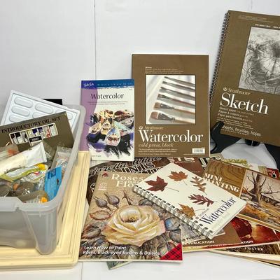 Oil & Watercolor Paint Tubes - Grumbacher, Permanent Pigment & More; Plus Paper Pads & Books