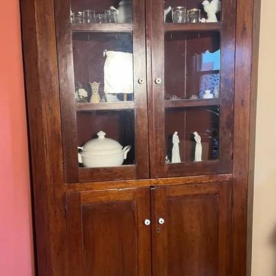 Rustic Corner Cabinet - 49x28x79”