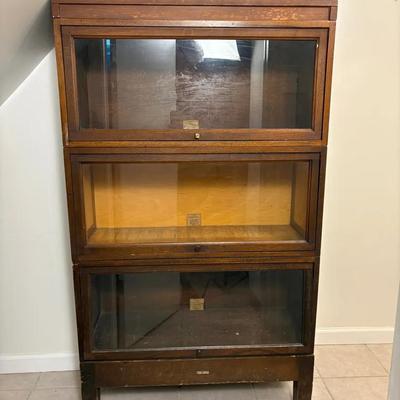 Vintage Globe-Wernicke Barrister Bookcase - 33x13x57”