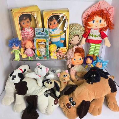 Vintage 1980s Pound Puppies, Strawberry Shortcake Toys, Holly Hobby, More