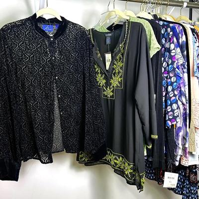 New with Tag Blouses & More (Size XL) - Eva Blue, Laura Ashley & More 