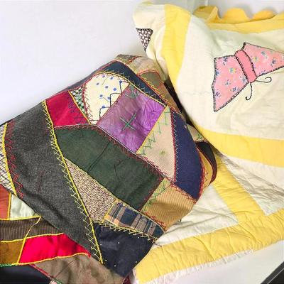 Hand Stitched Butterfly Patchwork & Crazy Quilts