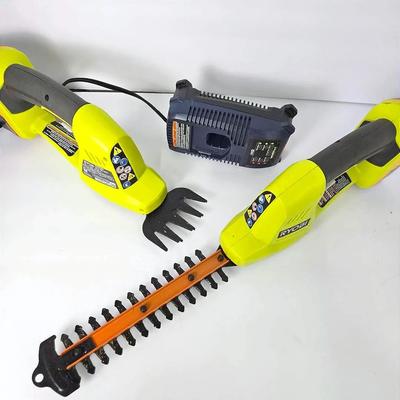 Ryobi Garden Power Cordless Hand Tools – Set Of 2, Includes Batteries & Charger