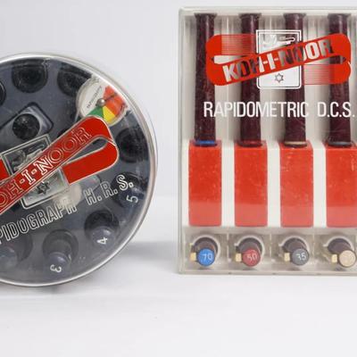 Koh-I-Noor Rapidometric D.C.S. Technical Pens and Rapidograph Pens Sets