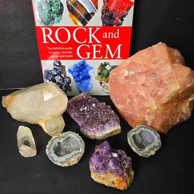 Large & Heavy Crystals – Amethyst, Rose Quartz & More with Smithsonian Book
