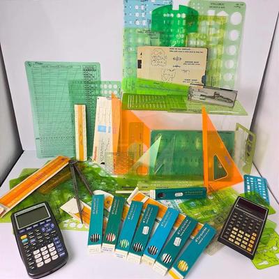 Vintage TI-83 Plus, TI-57 & Assorted Engineering Tools