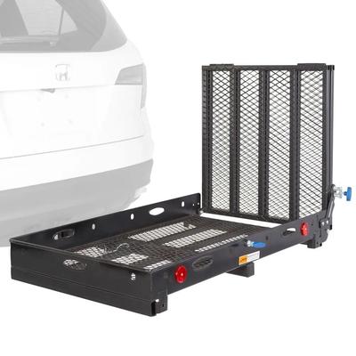 New Steel Folding Scooter & Wheelchair Carrier - Silver Spring Brand Hitch Attachment 