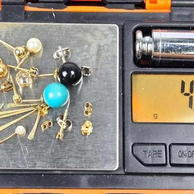 14K Gold Earring Singles