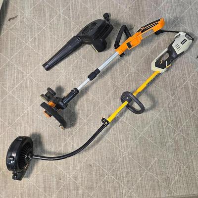 Garden Tools - Ryobi 10A String Trimmer, Paramount Leaf Blower & Worx 20V Trimmer/Edger