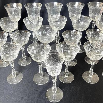 Vintage Crystal Glasses 