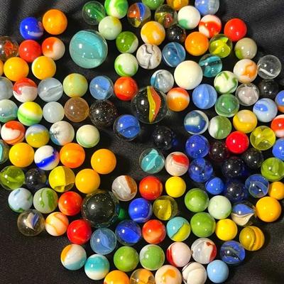 Vintage Large Cats-eye & Glass Marbles  