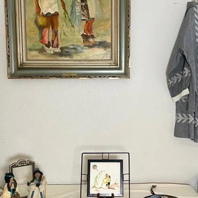 “Puye Ceremonial Dance” Original By Pat Ballard & Collectibles 