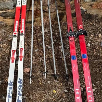 Vintage Trak Corvara & Titan Sport Tour Skis