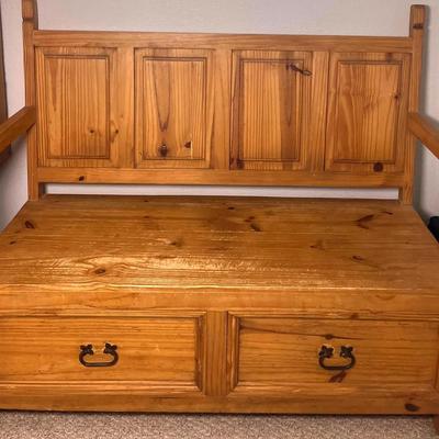 Rustic Storage Bench 