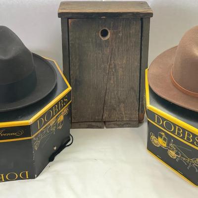 Vintage Dobbs Fifth Ave NY Men’s hat And Eddie Bauer Wool Felt Hat