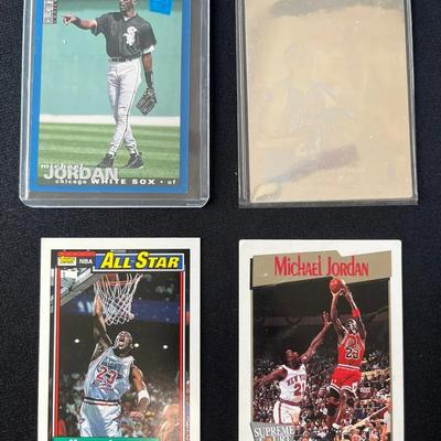 Michael Jordan White Sox & Chicago Bulls Collectible Cards