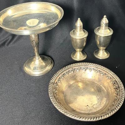 Sterling Candy Dish & Weighted Sterling!