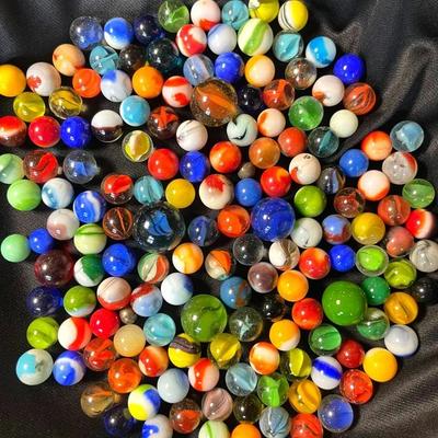 Cats-Eye Vintage Shooter Marbles & All Glass Marbles 
