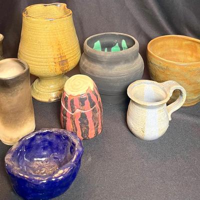Large Glazed Pottery Mug & More! 