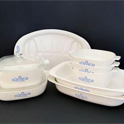 Corning Cornflower Blue Collection 