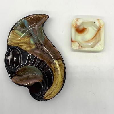 Upper right is uranium slag glass
