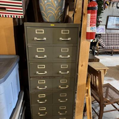 Sale Photo Thumbnail #135: Metal File Cabinet 