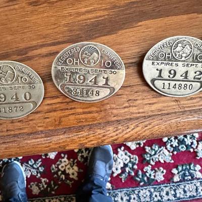 Sale Photo Thumbnail #49: Vintage Chauffer Licenses 