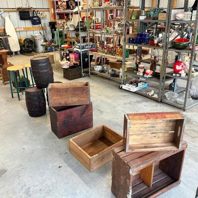 Sale Photo Thumbnail #45: Barrels, Crates 