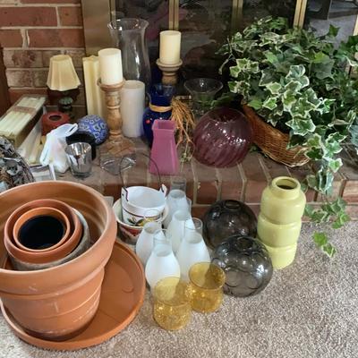 Decorative Home & Garden Collection Featuring Ceramic and Terracotta Vases