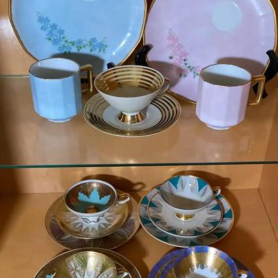 Fine Porcelain Teacup and Saucer Sets Featuring Winterling, Rieber & More