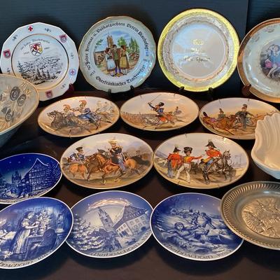 Assorted Decorative Plates & Bowls Collection