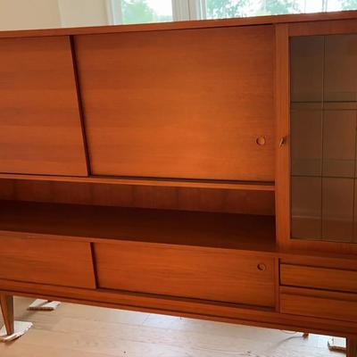 Danish-Style Mid-Century Modern Living Room Cabinet
