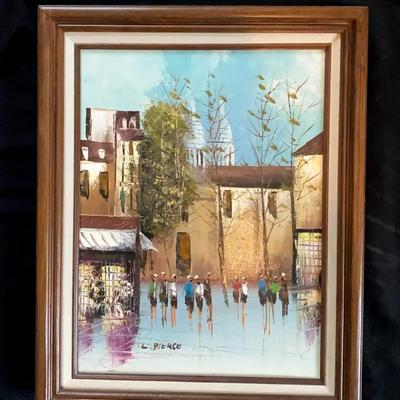 Original Painting on Canvas Signed by L. Pierce