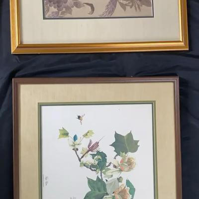 Artist Signed Limited Edition Print “Tulip Poplar” by Sallie Ellington Middleton & Framed Floral Art