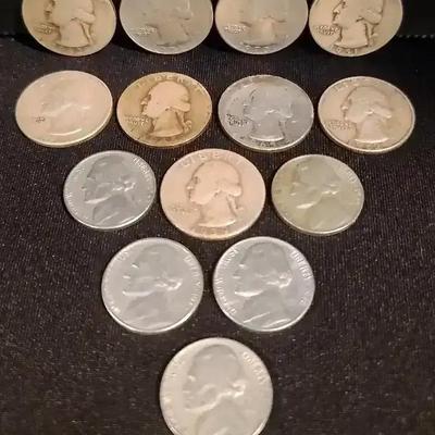 U.S. Quarter and Nickel Collection – Mid-20th Century Circulated Coins