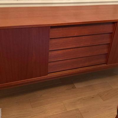 Mid-Century Modern Teak Sideboard Credenza