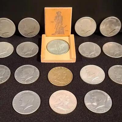 U.S. Half Dollar Collection Featuring Kennedy and Walking Liberty Designs