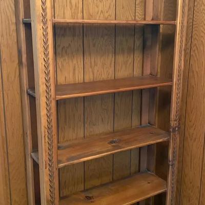 Rustic Wooden Bookshelf