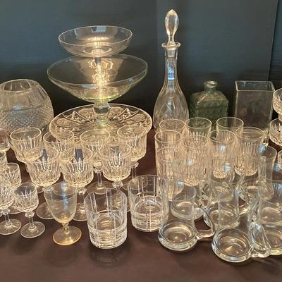 Elegant Crystal and Glassware Collection