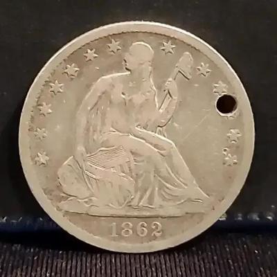 1862-S Seated Liberty Half Dollar – Civil War Era Silver Coin